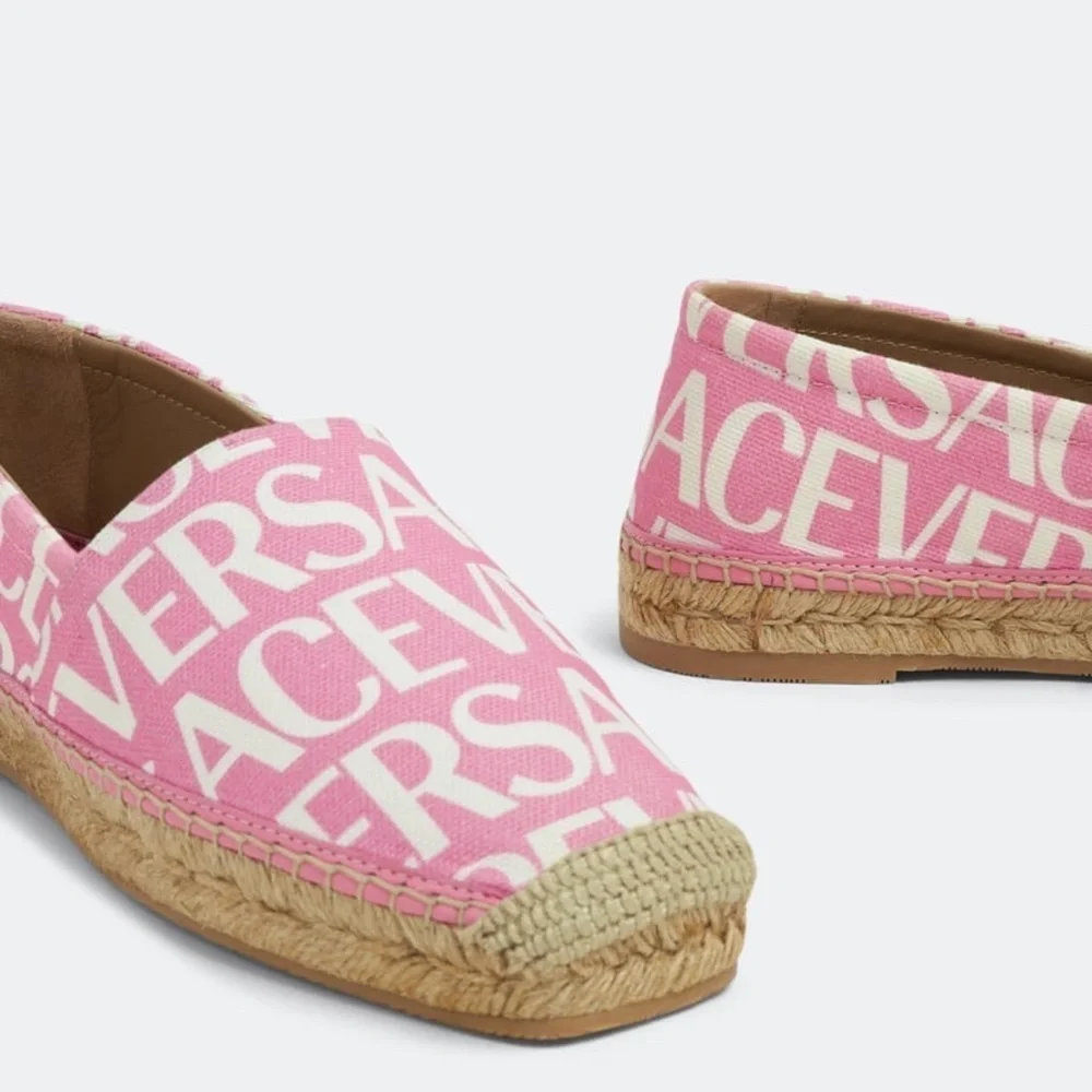 Versace Allover Logo espadrilles 7.5